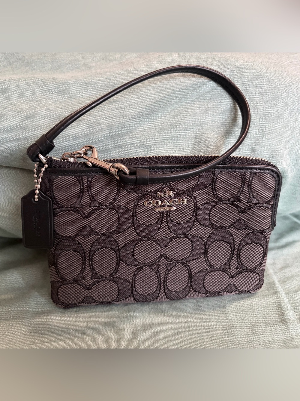 Coach Black Wristlet